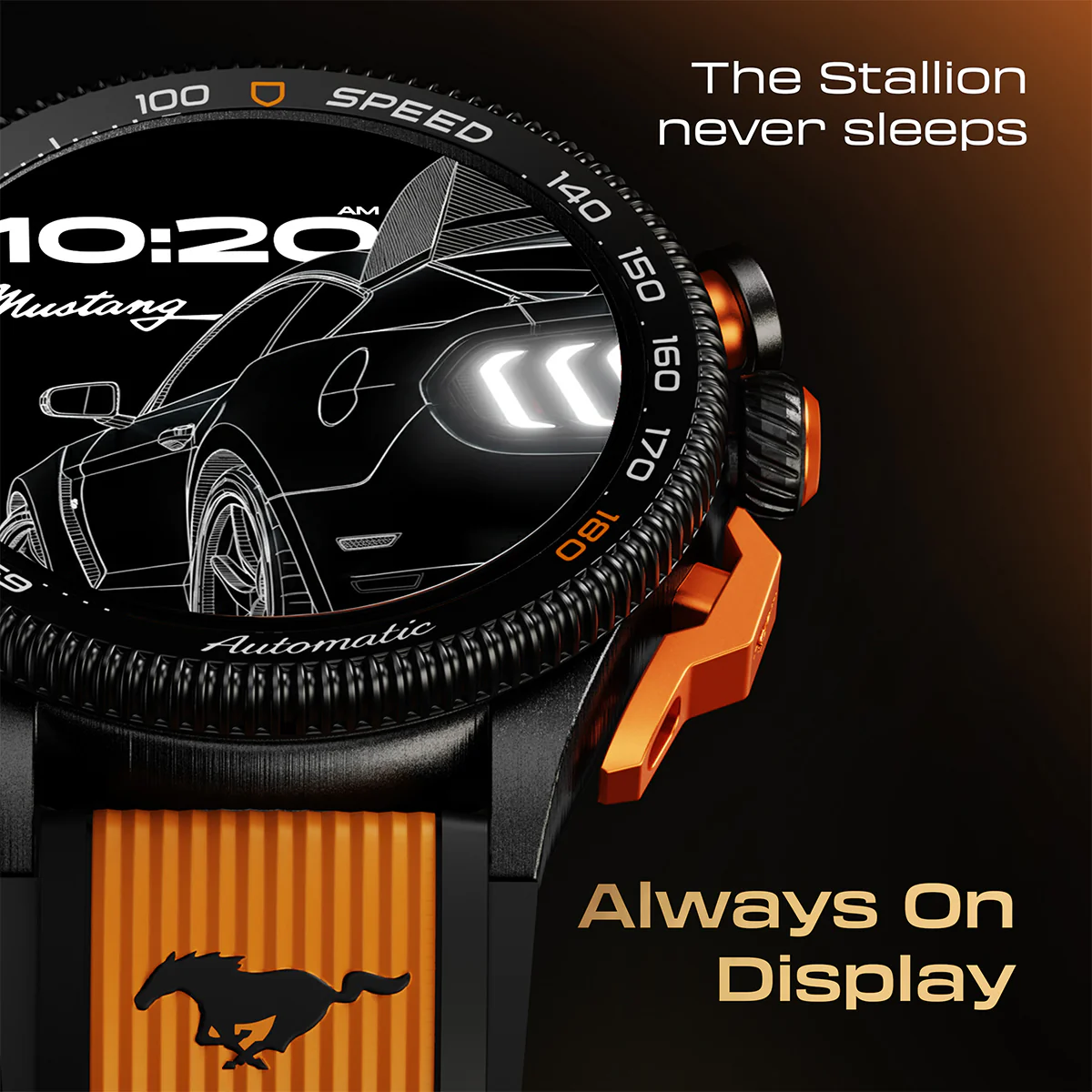 Mustang Stallion Turbo Orange - Image 4