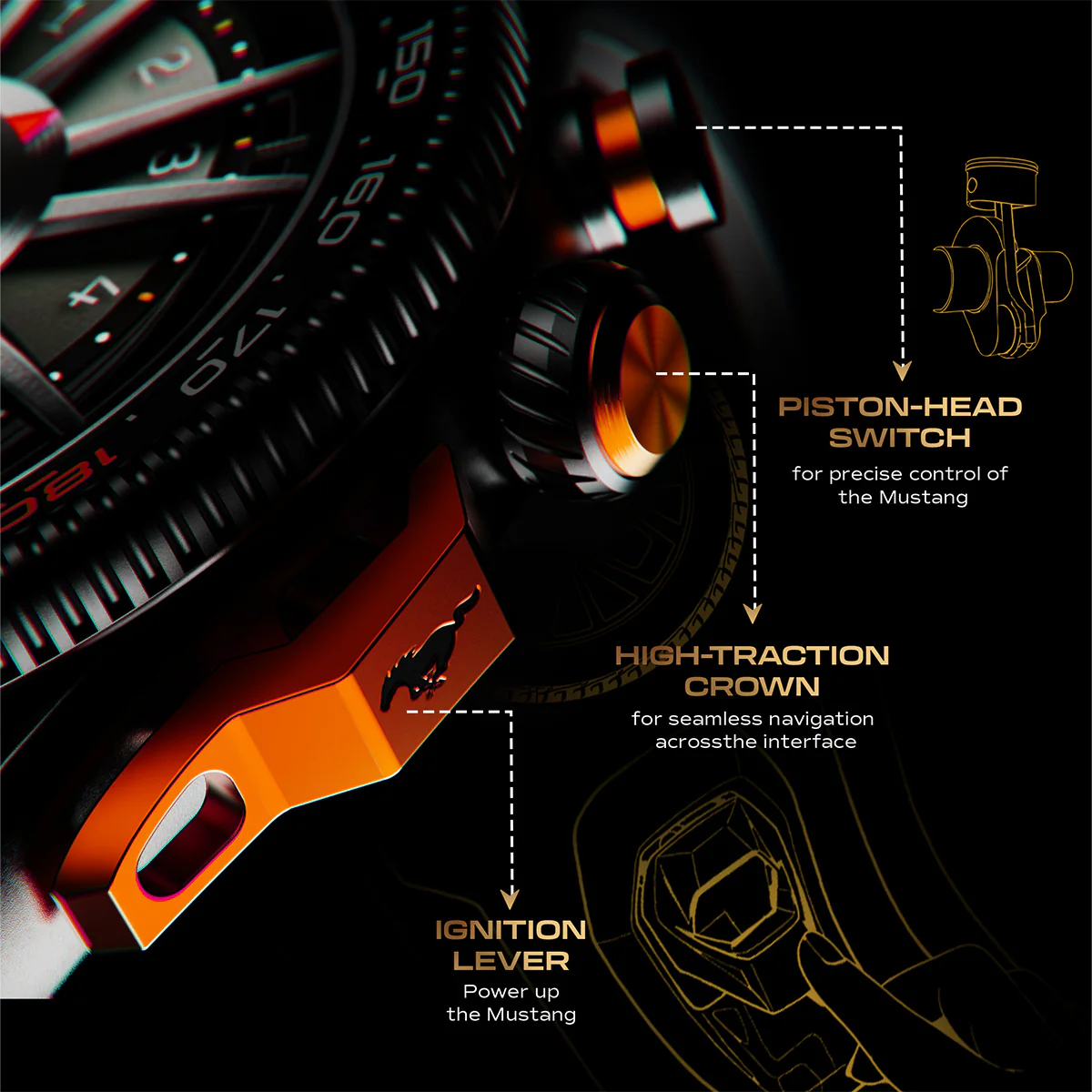 Mustang Stallion Turbo Orange - Image 5